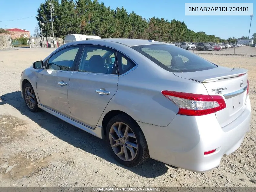 2013 Nissan Sentra Sr VIN: 3N1AB7AP1DL700401 Lot: 40466874