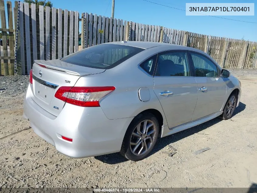 2013 Nissan Sentra Sr VIN: 3N1AB7AP1DL700401 Lot: 40466874