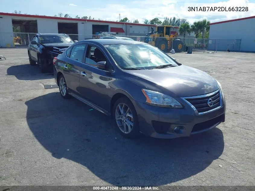 3N1AB7AP2DL663228 2013 Nissan Sentra Sr