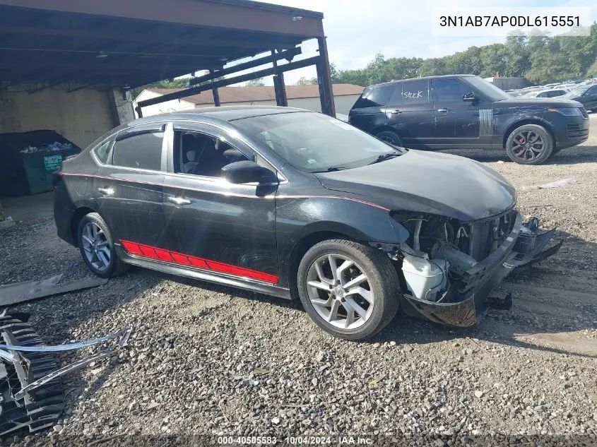 3N1AB7AP0DL615551 2013 Nissan Sentra Sr