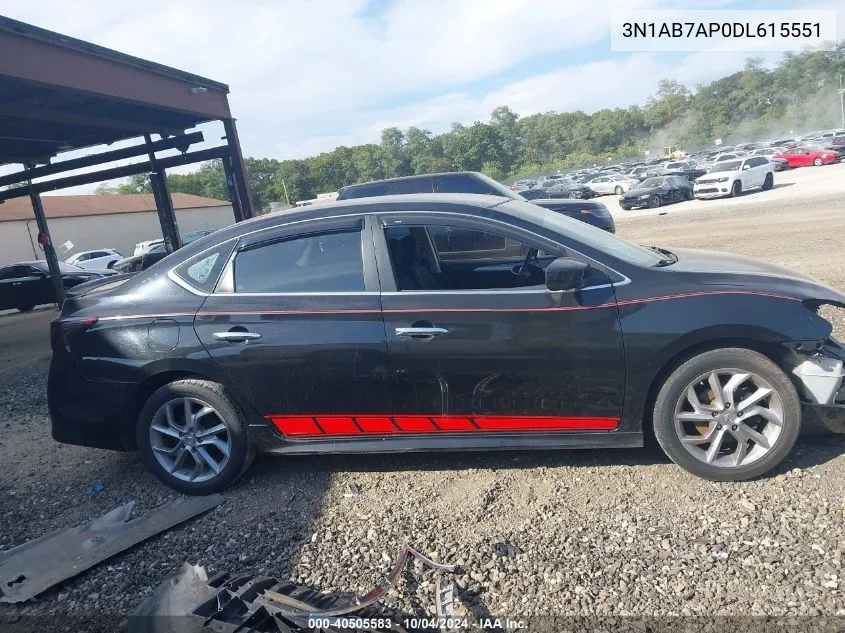 3N1AB7AP0DL615551 2013 Nissan Sentra Sr