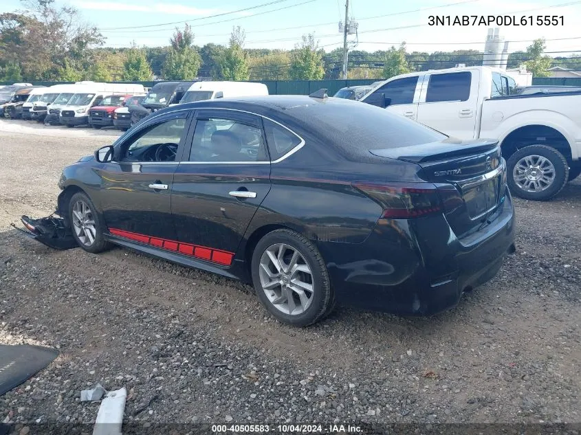 3N1AB7AP0DL615551 2013 Nissan Sentra Sr