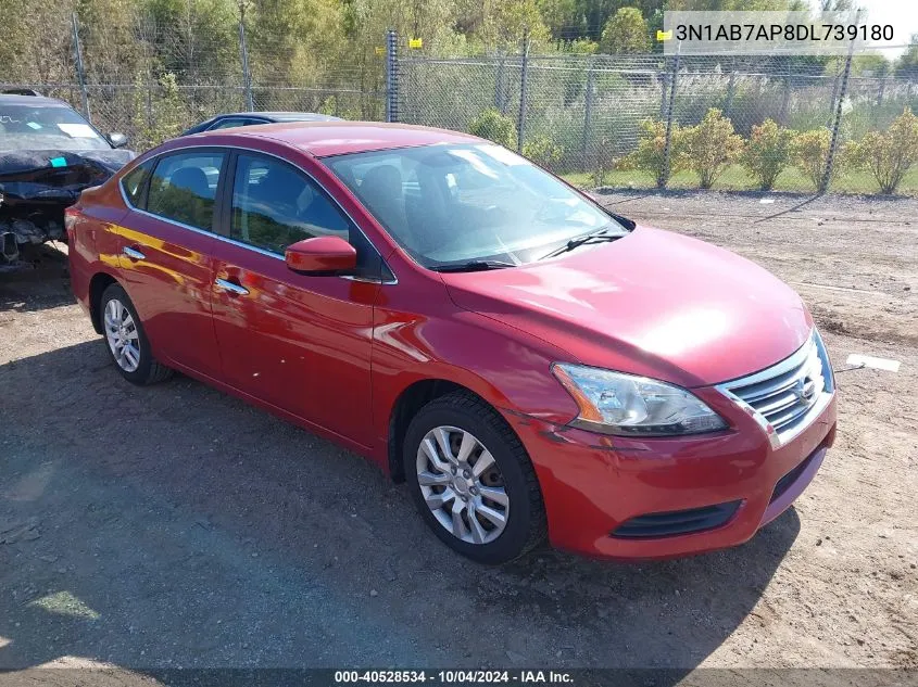 2013 Nissan Sentra Sv VIN: 3N1AB7AP8DL739180 Lot: 40528534