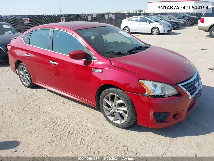 2013 Nissan Sentra Sr VIN: 3N1AB7AP4DL644194 Lot: 40564377