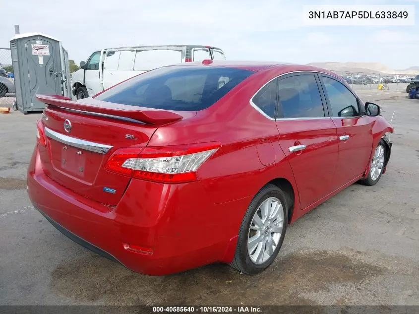 3N1AB7AP5DL633849 2013 Nissan Sentra Sl