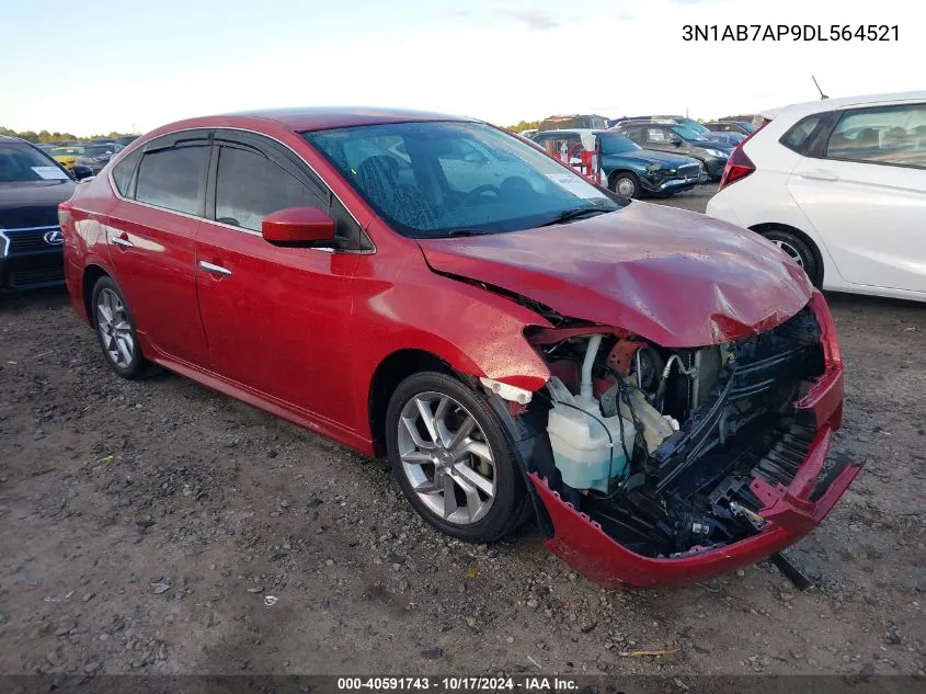 2013 Nissan Sentra Sr VIN: 3N1AB7AP9DL564521 Lot: 40591743