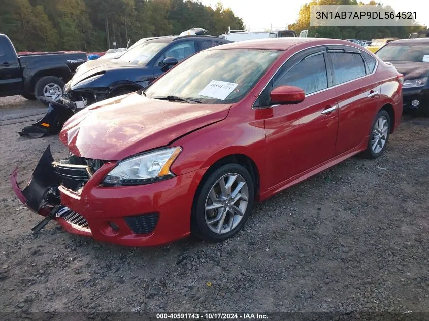 2013 Nissan Sentra Sr VIN: 3N1AB7AP9DL564521 Lot: 40591743