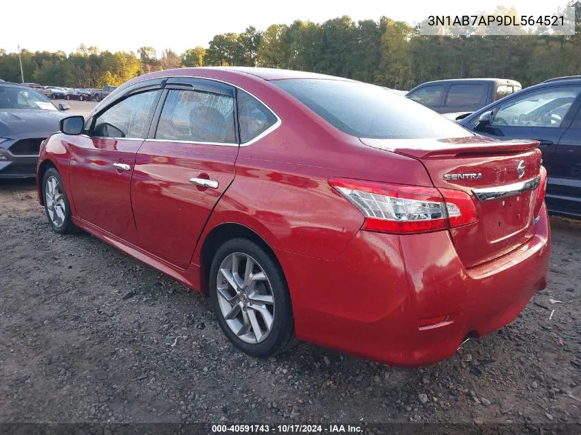 2013 Nissan Sentra Sr VIN: 3N1AB7AP9DL564521 Lot: 40591743