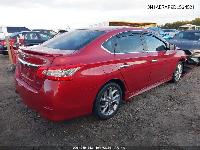 2013 Nissan Sentra Sr VIN: 3N1AB7AP9DL564521 Lot: 40591743