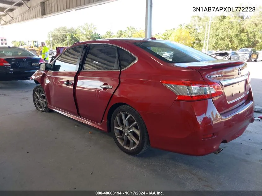 3N1AB7APXDL772228 2013 Nissan Sentra S/Sv/Sr/Sl