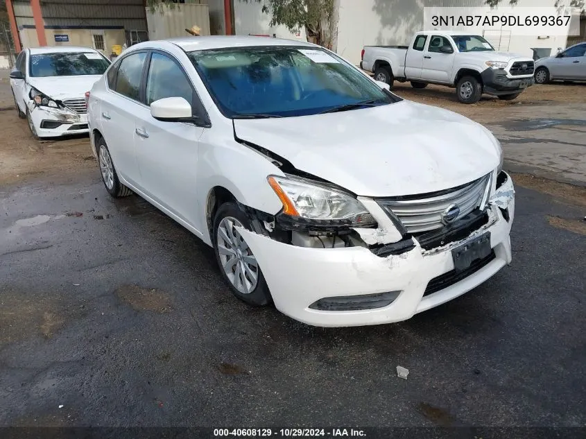 2013 Nissan Sentra Sv VIN: 3N1AB7AP9DL699367 Lot: 40608129