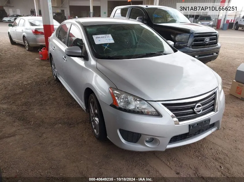 2013 Nissan Sentra Sr VIN: 3N1AB7AP1DL666251 Lot: 40649235