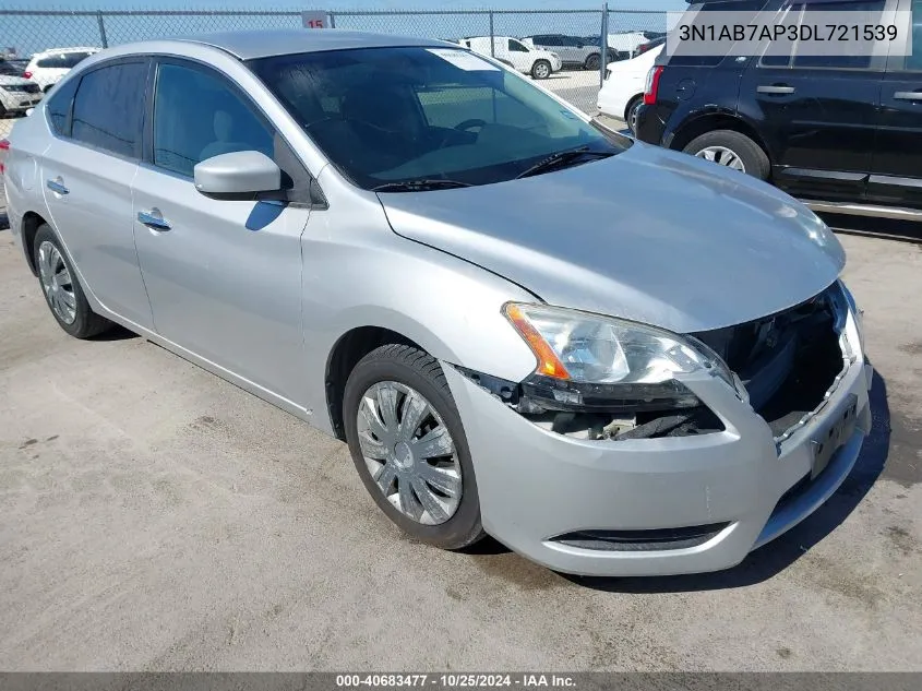 2013 Nissan Sentra Sv VIN: 3N1AB7AP3DL721539 Lot: 40683477