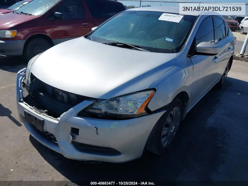 2013 Nissan Sentra Sv VIN: 3N1AB7AP3DL721539 Lot: 40683477