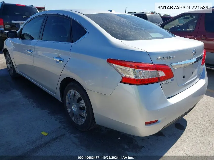 2013 Nissan Sentra Sv VIN: 3N1AB7AP3DL721539 Lot: 40683477