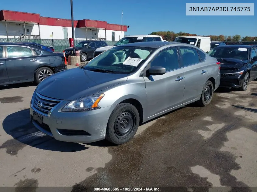 2013 Nissan Sentra S VIN: 3N1AB7AP3DL745775 Lot: 40683585