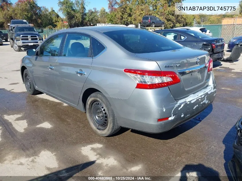 3N1AB7AP3DL745775 2013 Nissan Sentra S