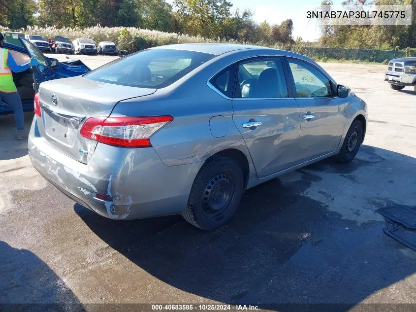 2013 Nissan Sentra S VIN: 3N1AB7AP3DL745775 Lot: 40683585