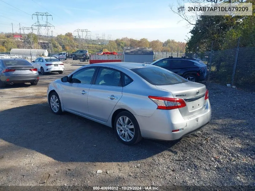 2013 Nissan Sentra Sl VIN: 3N1AB7AP1DL679209 Lot: 40698312