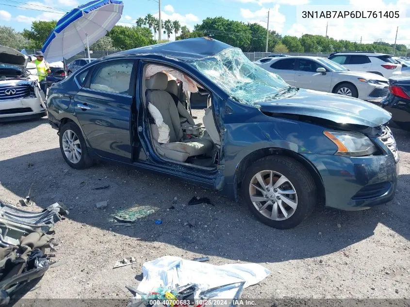 2013 Nissan Sentra S VIN: 3N1AB7AP6DL761405 Lot: 40700683