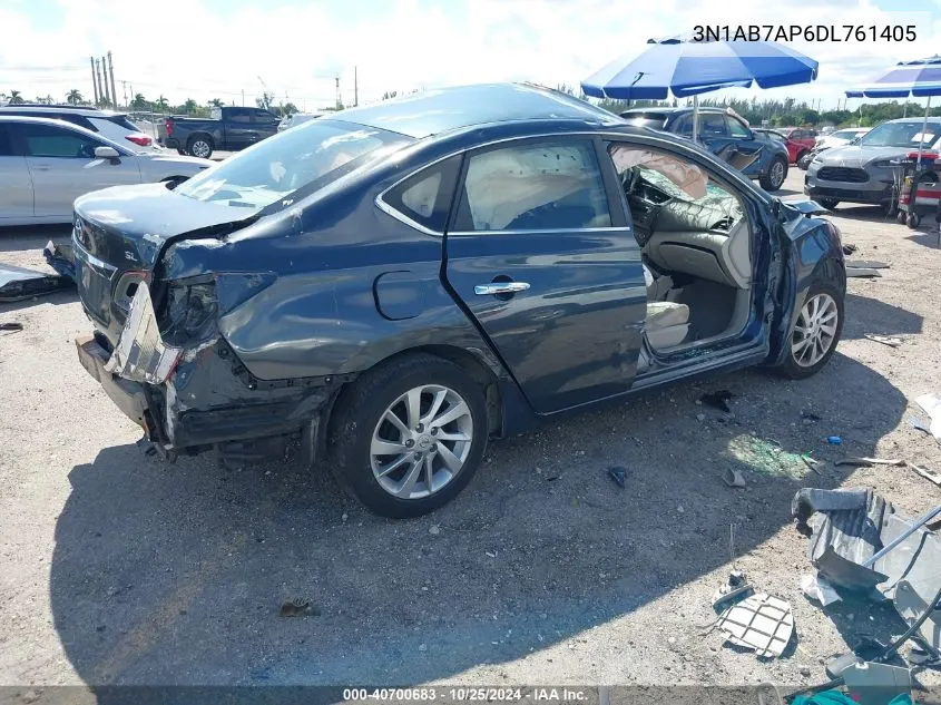 2013 Nissan Sentra S VIN: 3N1AB7AP6DL761405 Lot: 40700683