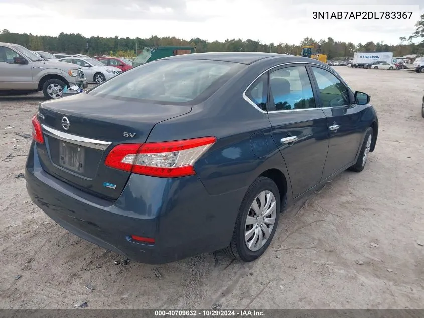 3N1AB7AP2DL783367 2013 Nissan Sentra Sv