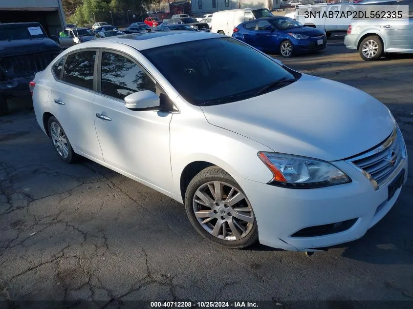 2013 Nissan Sentra Sl VIN: 3N1AB7AP2DL562335 Lot: 40712208