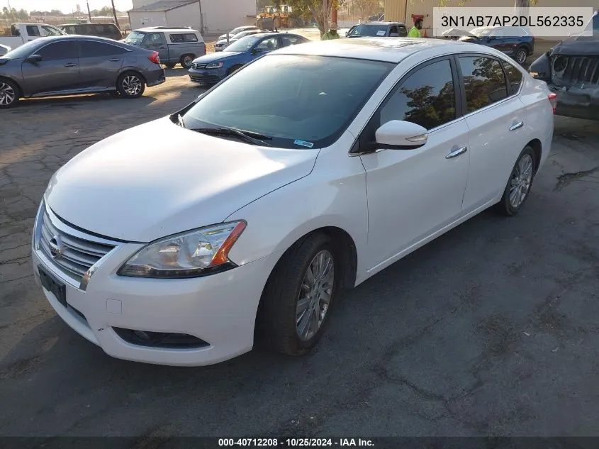 2013 Nissan Sentra Sl VIN: 3N1AB7AP2DL562335 Lot: 40712208