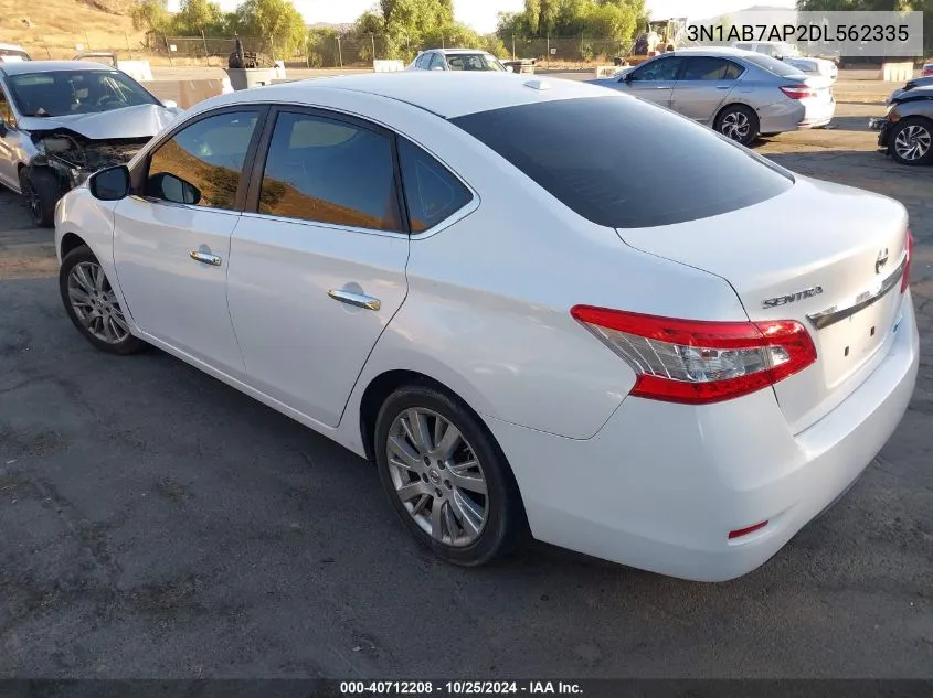 3N1AB7AP2DL562335 2013 Nissan Sentra Sl