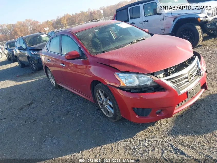 2013 Nissan Sentra Sr VIN: 3N1AB7AP1DL724990 Lot: 40721935