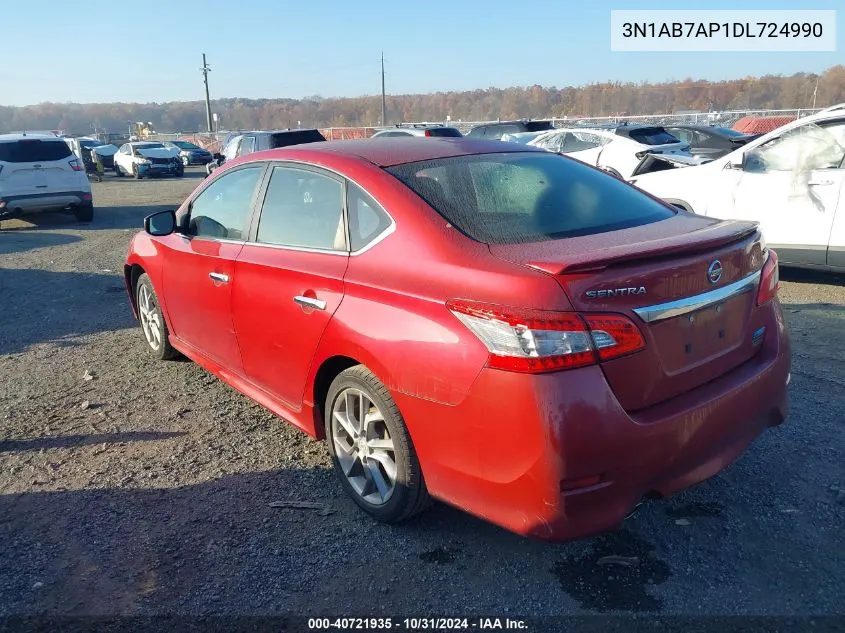 3N1AB7AP1DL724990 2013 Nissan Sentra Sr