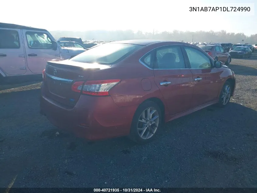 3N1AB7AP1DL724990 2013 Nissan Sentra Sr