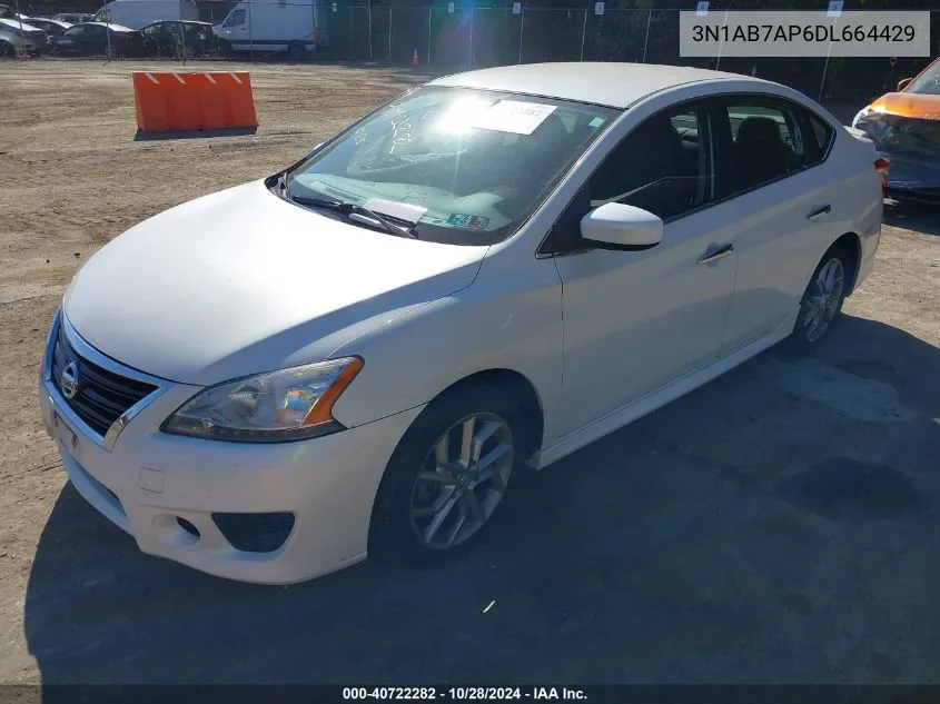 2013 Nissan Sentra Sr VIN: 3N1AB7AP6DL664429 Lot: 40722282