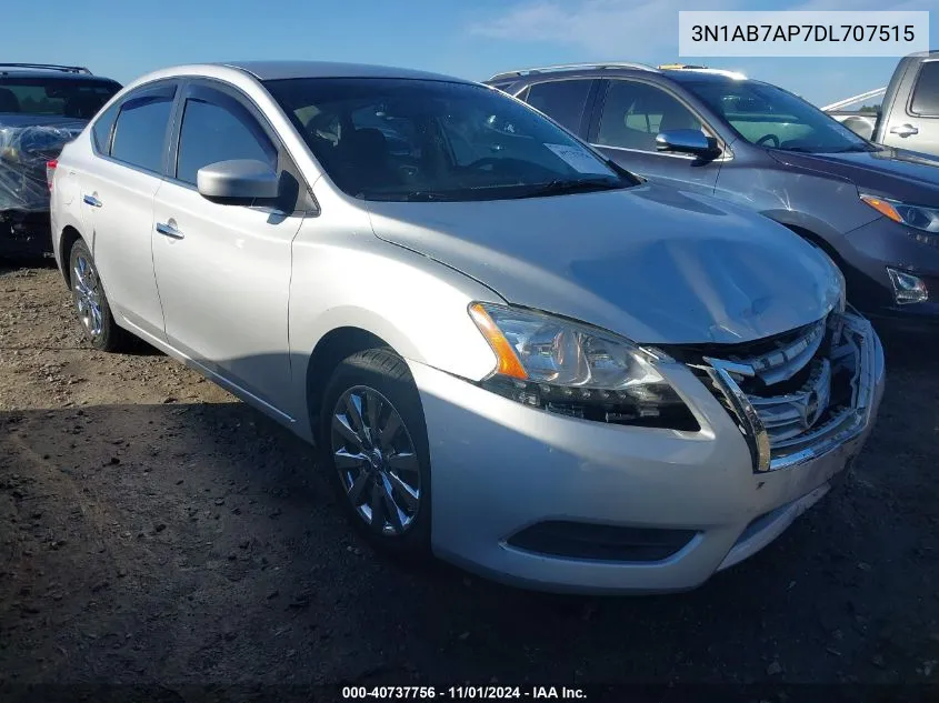 2013 Nissan Sentra Sv VIN: 3N1AB7AP7DL707515 Lot: 40737756