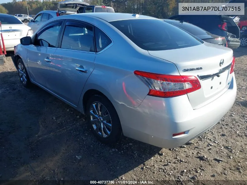 2013 Nissan Sentra Sv VIN: 3N1AB7AP7DL707515 Lot: 40737756