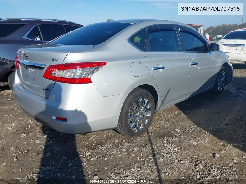 2013 Nissan Sentra Sv VIN: 3N1AB7AP7DL707515 Lot: 40737756