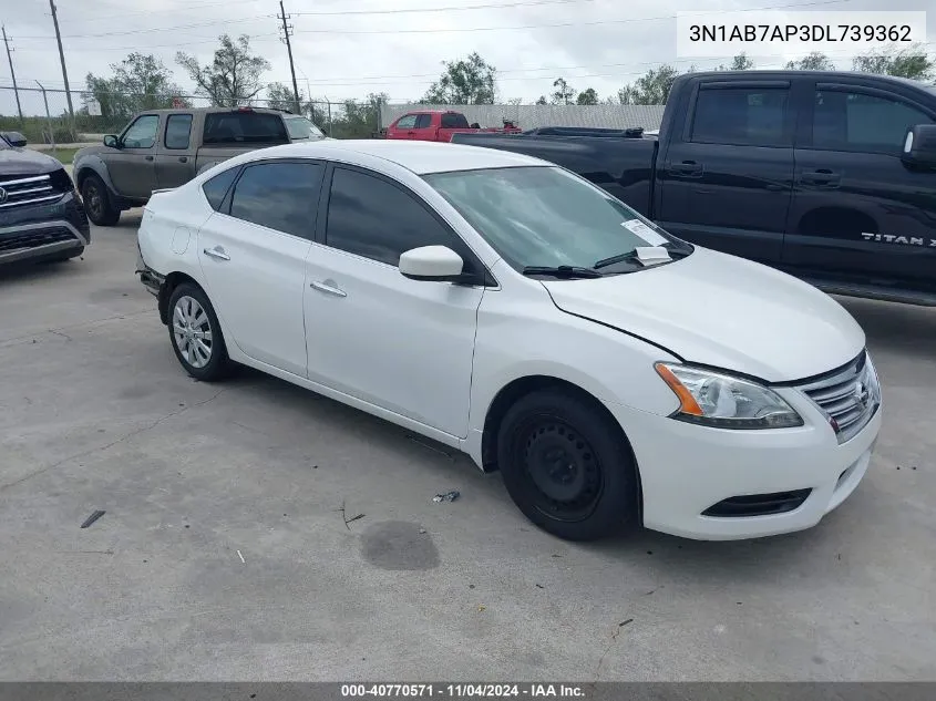 3N1AB7AP3DL739362 2013 Nissan Sentra Fe+ Sv