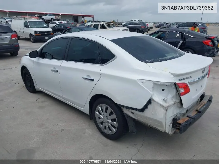 3N1AB7AP3DL739362 2013 Nissan Sentra Fe+ Sv