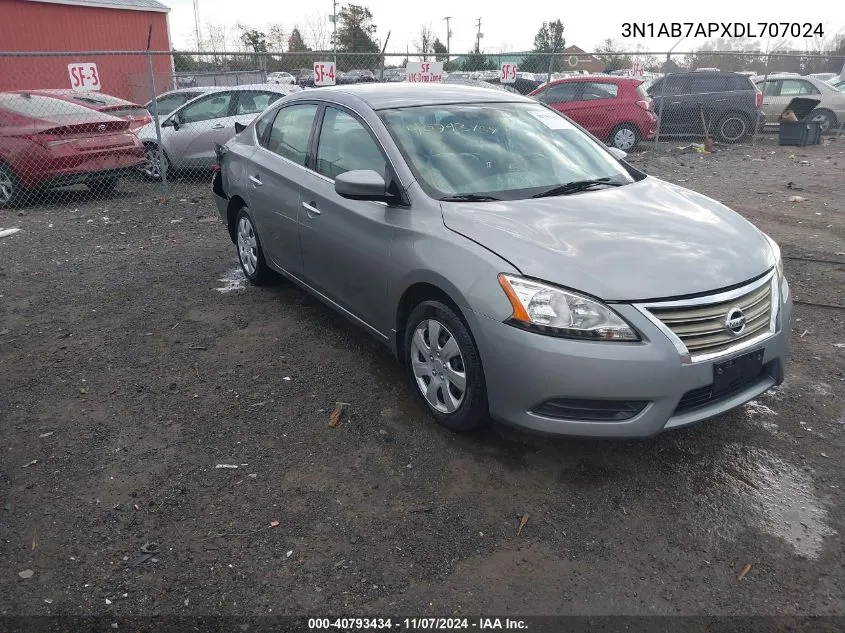 3N1AB7APXDL707024 2013 Nissan Sentra Sv