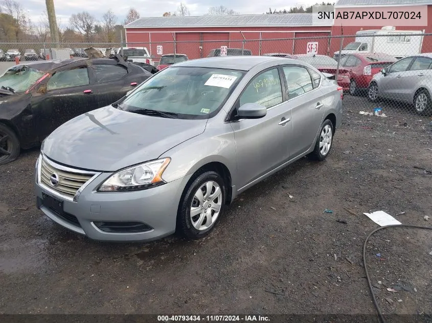 3N1AB7APXDL707024 2013 Nissan Sentra Sv