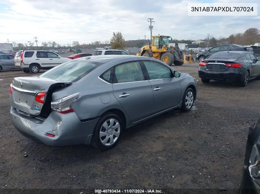 3N1AB7APXDL707024 2013 Nissan Sentra Sv