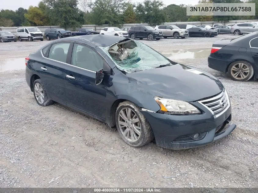 2013 Nissan Sentra Sl VIN: 3N1AB7AP8DL667588 Lot: 40800254