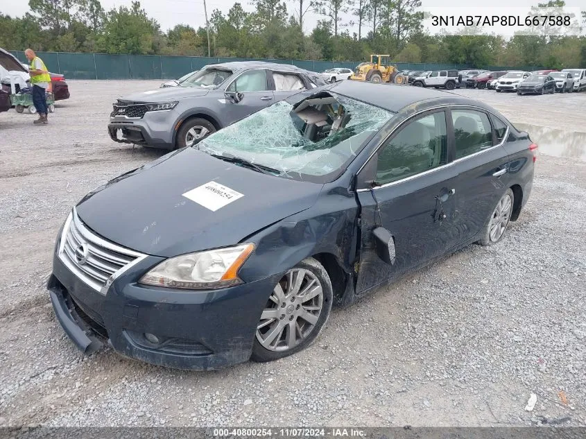 2013 Nissan Sentra Sl VIN: 3N1AB7AP8DL667588 Lot: 40800254