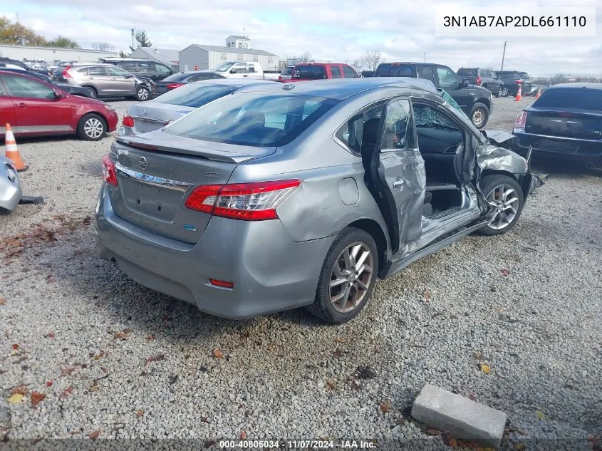 2013 Nissan Sentra Sr VIN: 3N1AB7AP2DL661110 Lot: 40805034