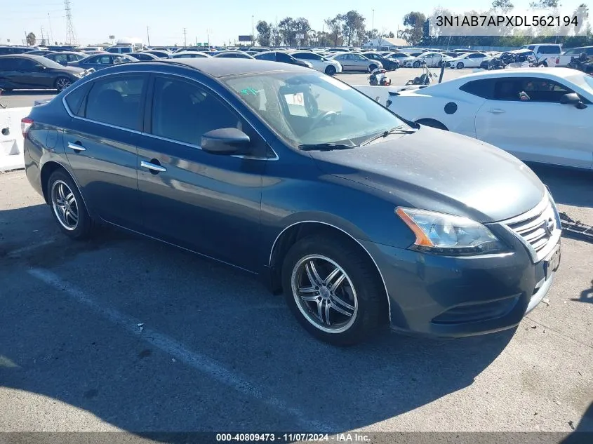 3N1AB7APXDL562194 2013 Nissan Sentra S