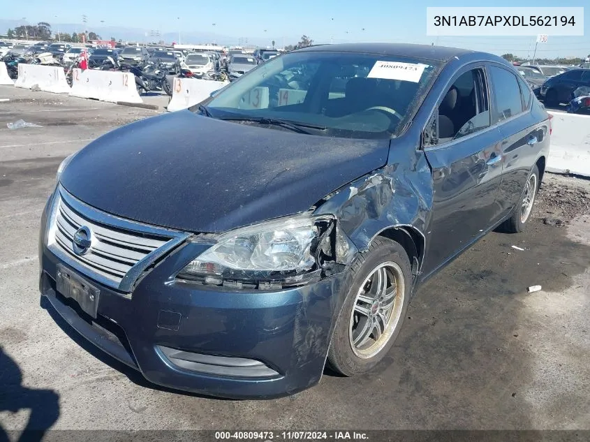 3N1AB7APXDL562194 2013 Nissan Sentra S