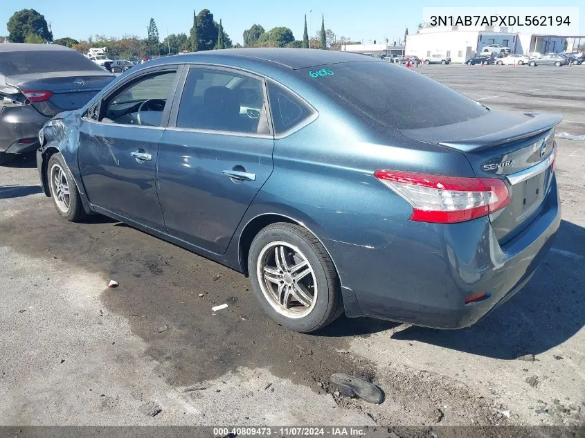 3N1AB7APXDL562194 2013 Nissan Sentra S