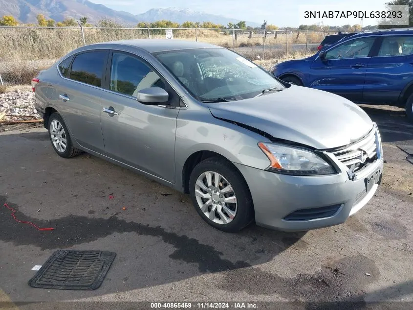 2013 Nissan Sentra Sv VIN: 3N1AB7AP9DL638293 Lot: 40865469