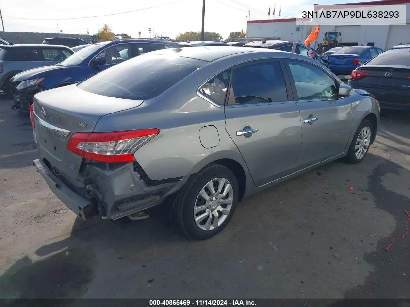 2013 Nissan Sentra Sv VIN: 3N1AB7AP9DL638293 Lot: 40865469