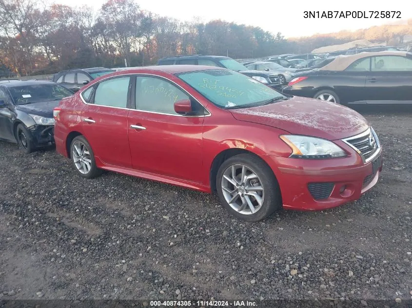 2013 Nissan Sentra Sr VIN: 3N1AB7AP0DL725872 Lot: 40874305